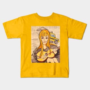 Joni Mitchell Big Yellow Taxi Kids T-Shirt